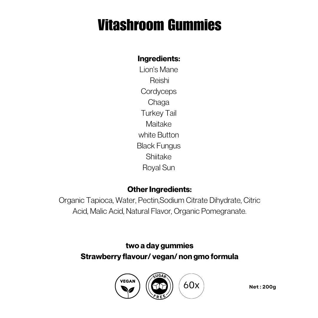 Vitashroom Gummies - Sweet Strawberry